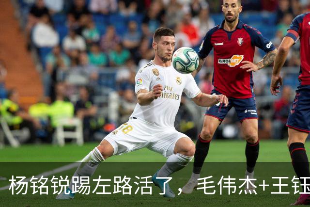 杨铭锐踢左路活了，毛伟杰+王钰栋国足未来双雄，大连3将身背3黄
